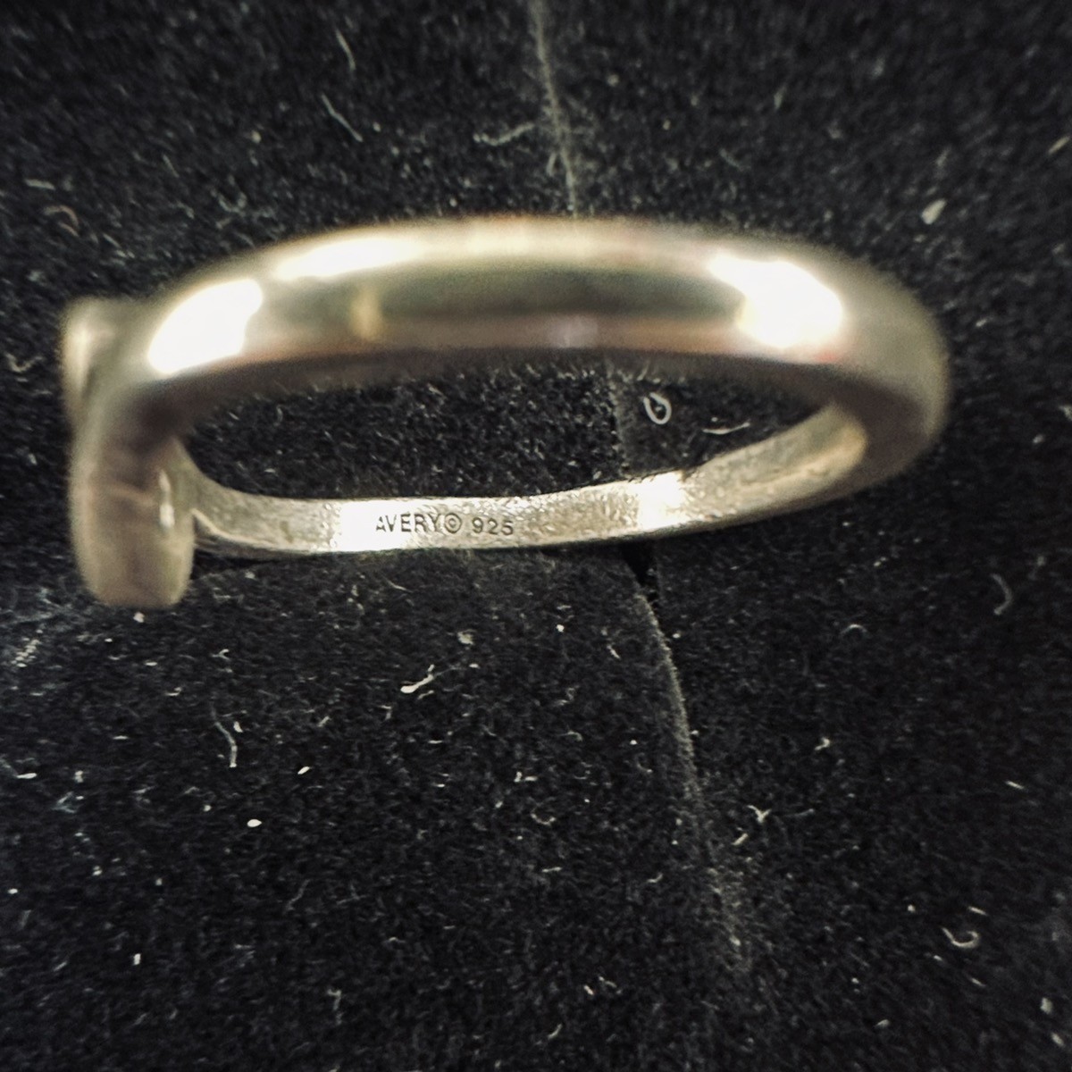 James Avery Script Initial C Letter Ring Size 6 S… - image 4