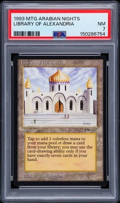 MTG アラビアンナイトLibrary of Alexandria PSA 7 Spec Details