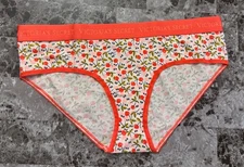 NWT VICTORIA'S SECRET L CHERRY XO THICK LOGO WAISTBAND RARE HIPHUGGER PANTIES
