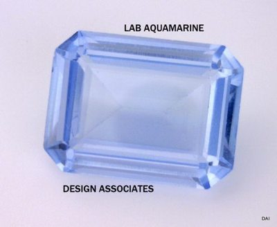 MAN MADE AQUAMARINE 6X4 MM EMERALD CUT OUTSTANDING COLOR AAA 3PC SET