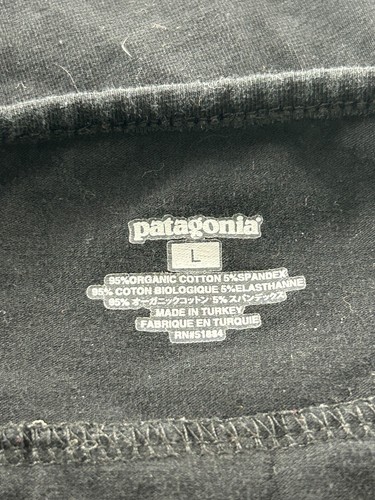 Patagonia Dress Womens L Black Knit Organic Cotton Blend A Line Boho - Picture 7 of 7