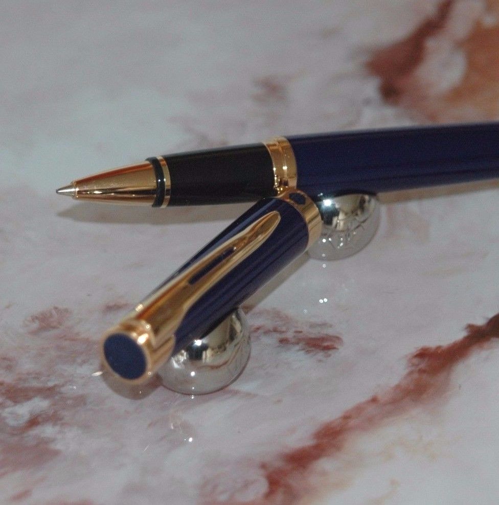 Stylo Waterman Étalon laque bleu nuit, le cadeau d'exception pour les passionnés d'écriture