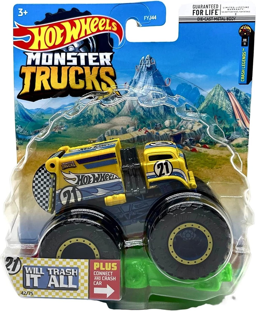 Hot Wheels Monster Trucks Will Trash it All 42/75 2022 Crash