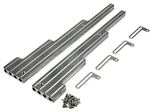 Chevy SBC SBF Ford Mopar Milled Billet Aluminum Spark 9.5 mm Plug Wire Looms - Bild 1 von 1