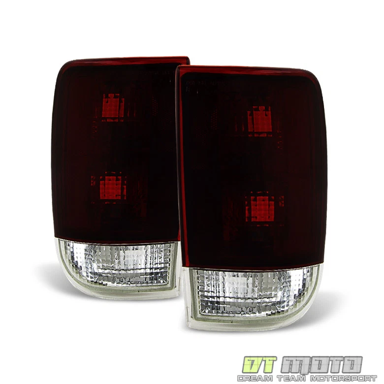 Black Tinted 1995-2005 Chevy Blazer GMC Jimmy Tail Lights Brake Lamps Left+Right - Image 2 of 4