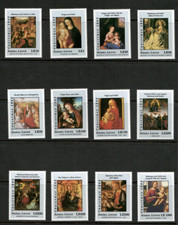 Sierra Leone 1992 - Christmas Art - Set of 12 Stamps - Scott #1584-95 - MNH
