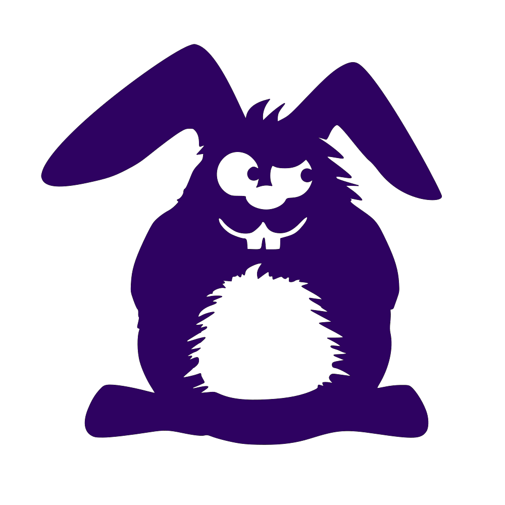 Rabbit Vinyl Decal Adorable Bunny Sticker For Cars Windows Laptops