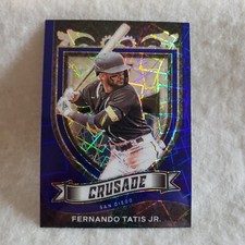 2021 Panini Chronicles Crusade Fernando Tatis Jr. Blue Velocity Prizm Card 