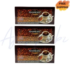 3 Box Ganocafe Classic Gano Excel Cafe Coffee Ganoderma Lucidum 30 Sachets