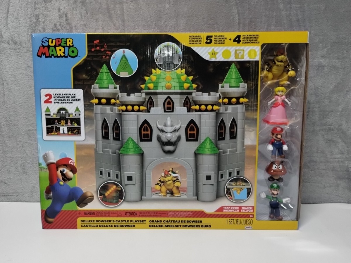 Super Mario Bowser's Castle Deluxe Playset [Includes Figures]