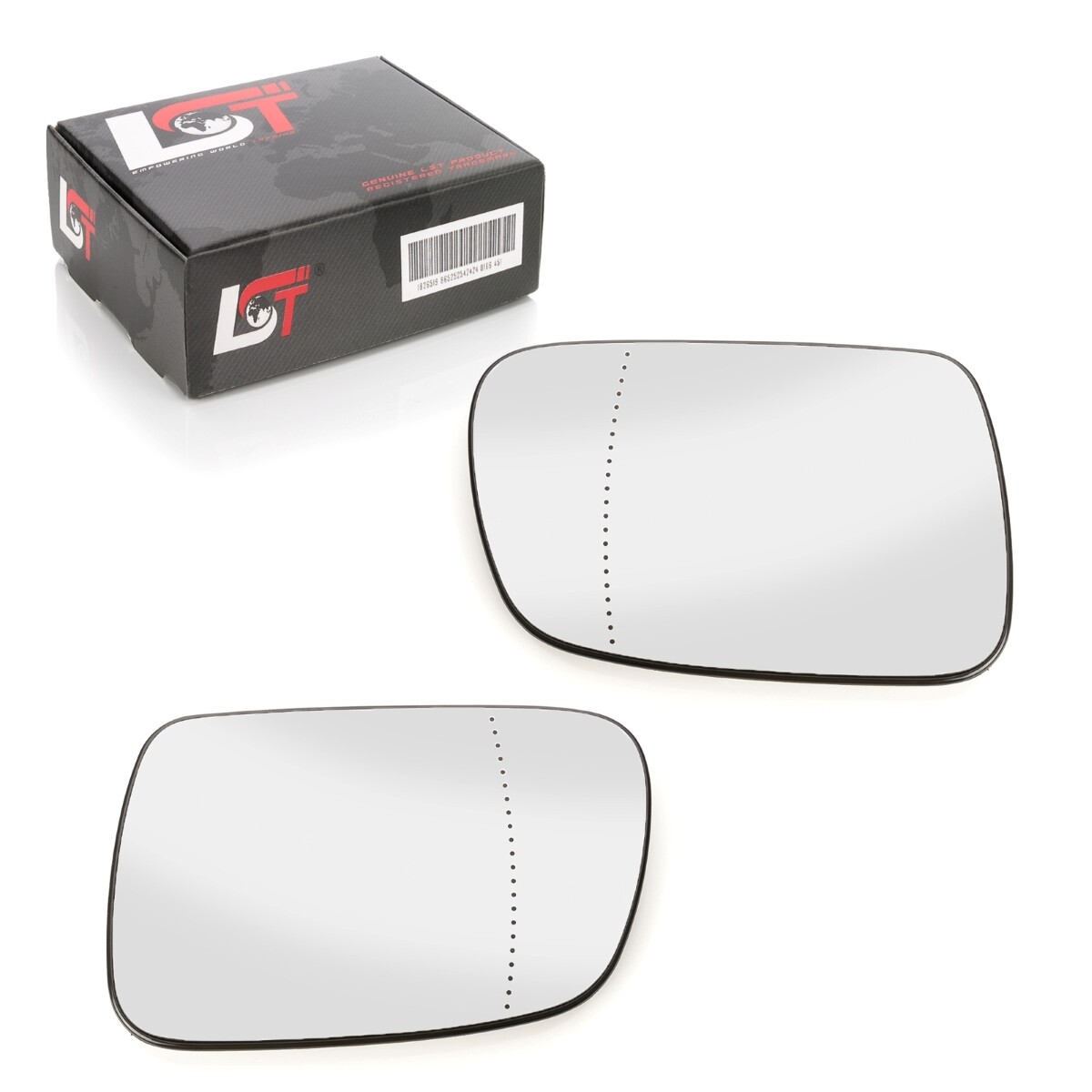 Mirror Glass Set Blind Spot Convex Electric Left Right for PEUGEOT 307