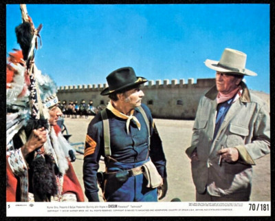 CHISUM Original Movie ''Mini'' Lobby Card Photo 1970 John Wayne Western