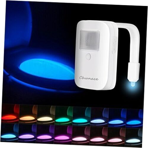 Rechargeable Toilet Night Light, LED Toilet Bowl Nightlights with Motion