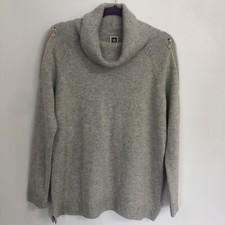NEW ANNE KLEIN Women  s Heathered Grey Turtleneck Sweater Size L