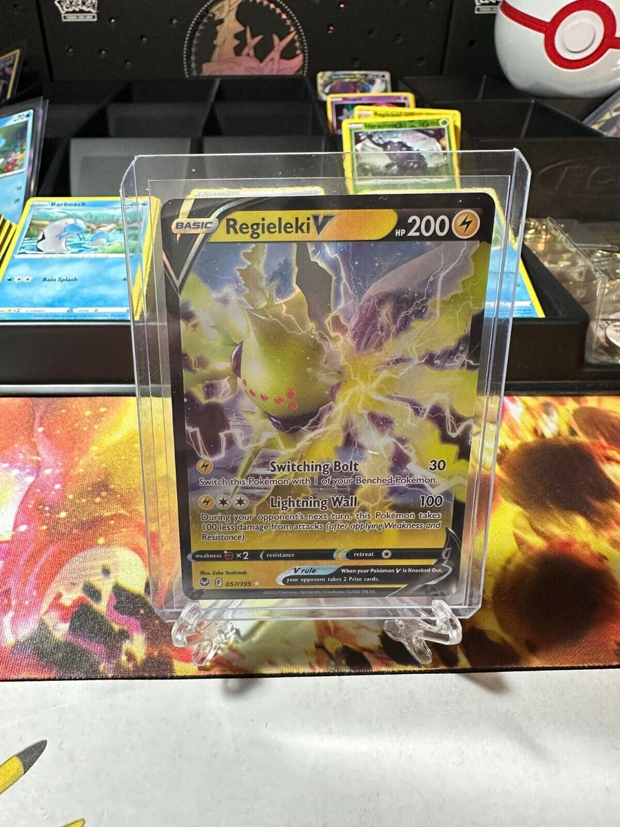 Pokmon TCG Regieleki V Silver Tempest 057/195 Holo Ultra Rare | eBay