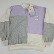 Vintage 1993 Choices From Gitano Colorblock Tie Neck Sweatshirt Nwt New 90s