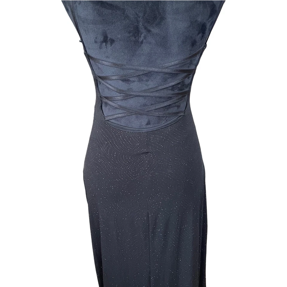 vestido triángulos ciudad negro vintage Foto 3 de 4