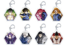 lot 20pcs mix new anime Acrylic Keychain Key Chain Girls boy Keyring gifts