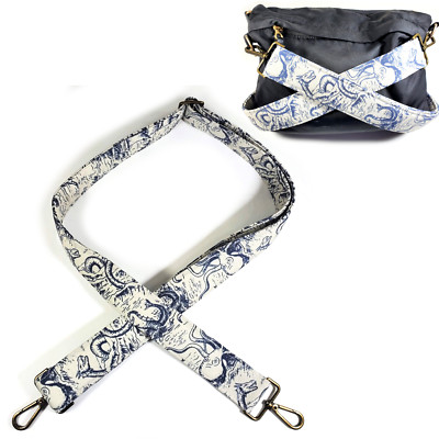 Cross Body Vintage Octopus Guitar Style Bag Strap -Sea Monster Purse Strap