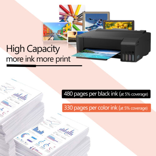 Cartucho de tinta recargado 61XL 2PK negro 1PK color para HP Deskjet 2544 1517 - Imagen 2 de 10