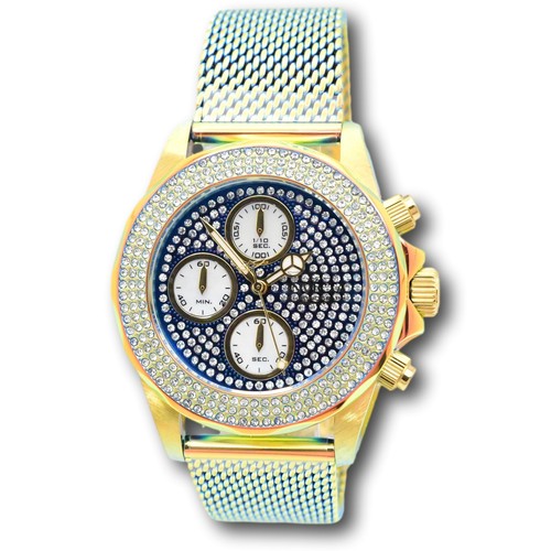 Orologio Cronografo Quarzo Invicta Pro Diver Fire Amber Donna Quadrante 399 Cristalli 44258 - Foto 2 di 14