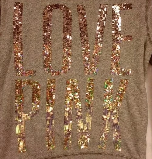 UNDERCOVER Felpa Rosa con Cappuccio Donna Xs Grigio Paillettes Loghi
