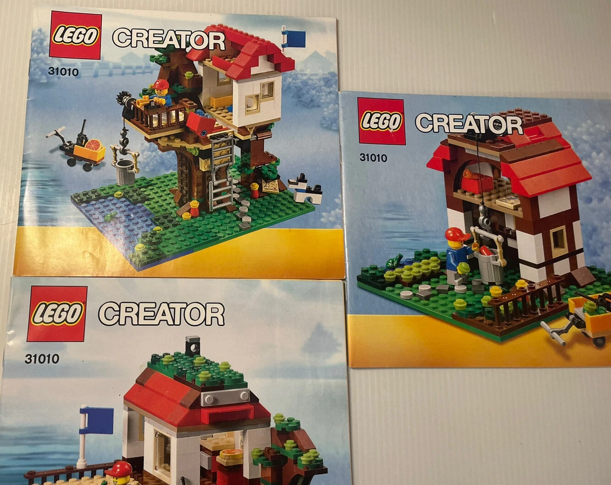 LEGO 31010 Creator 3 1 Treehouse Instructions Manual ONLY 3 Books | eBay