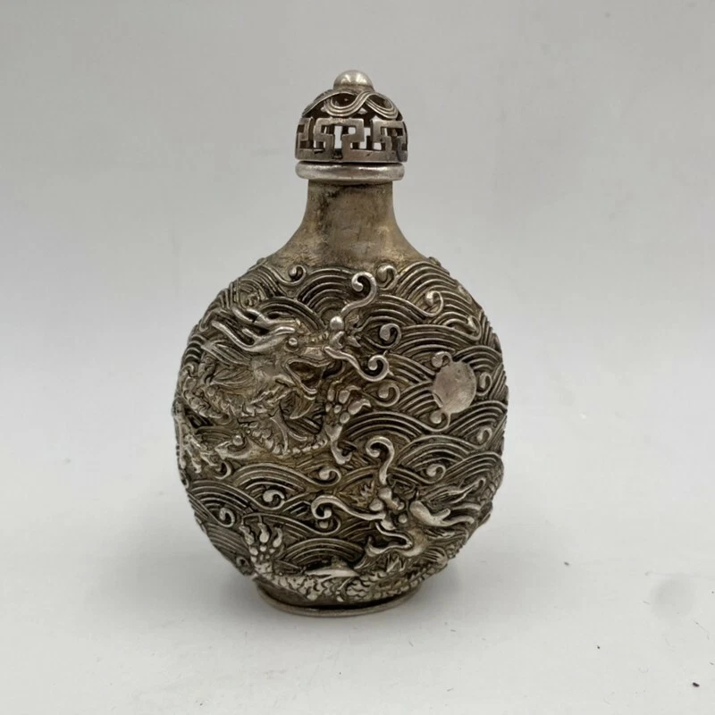 中国古董银鼻烟壶| eBay