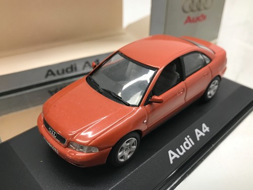 MINICHAMPS 613004 AUDI A4 B4 SEDAN 1999 -JAIPUR RED 1:43- GOOD IN DEALER BOX - Picture 4 of 8
