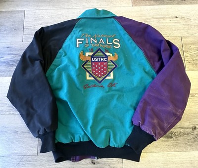 Vintage Bee Wild Jacket XS Color Block National Finals Team Roping 