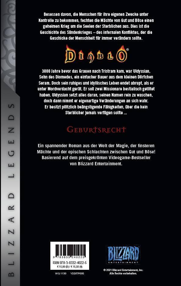 Thumbnail - Diablo: Sündenkrieg Buch 1 - Geburtsrecht Richard A. Knaak