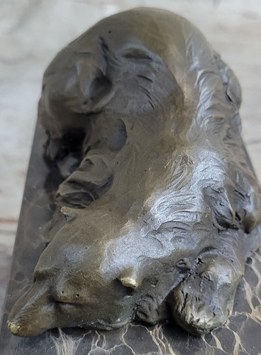Eisbär arktischer Eskimo einheimische Inuit Kunststatue 100 % massive Bronze Kunstwerk Dekor - Bild 6 von 10