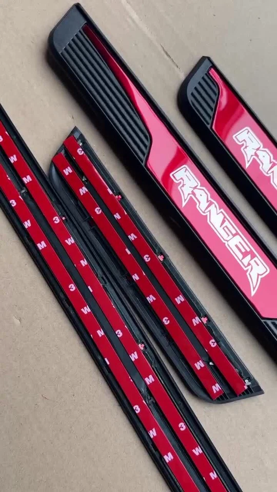 For Ford Ranger Accessories Car Door Scuff Sill Cover Panel Step Protector Trims — 第 2/4 张图片