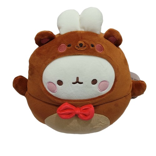 Molang Animal Friends Mochi Stuffed Animal Plush Doll Korean Toy (Bear) - Picture 2 of 5
