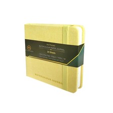 Aquarellblock heißgepresst 300 g/m² 100 % Baumwolle 24 Blatt Stoffbezug - 12 x 12 cm