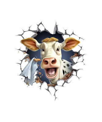 XXL Car Sticker Sticker Funny Cow Stickers