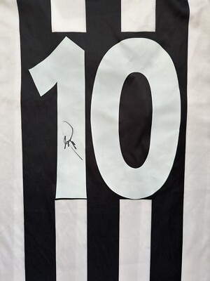 ROBERTO BAGGIO HAND SIGNED JUVENTUS SHIRT EXACT PROOF UK