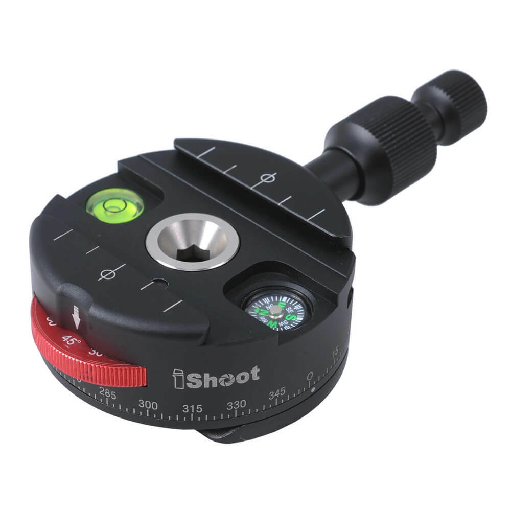 360ºCoaxial Indexing Fluid Panning Panorama Panoramic Clamp for Tripod Ball Head - Foto 10 di 16