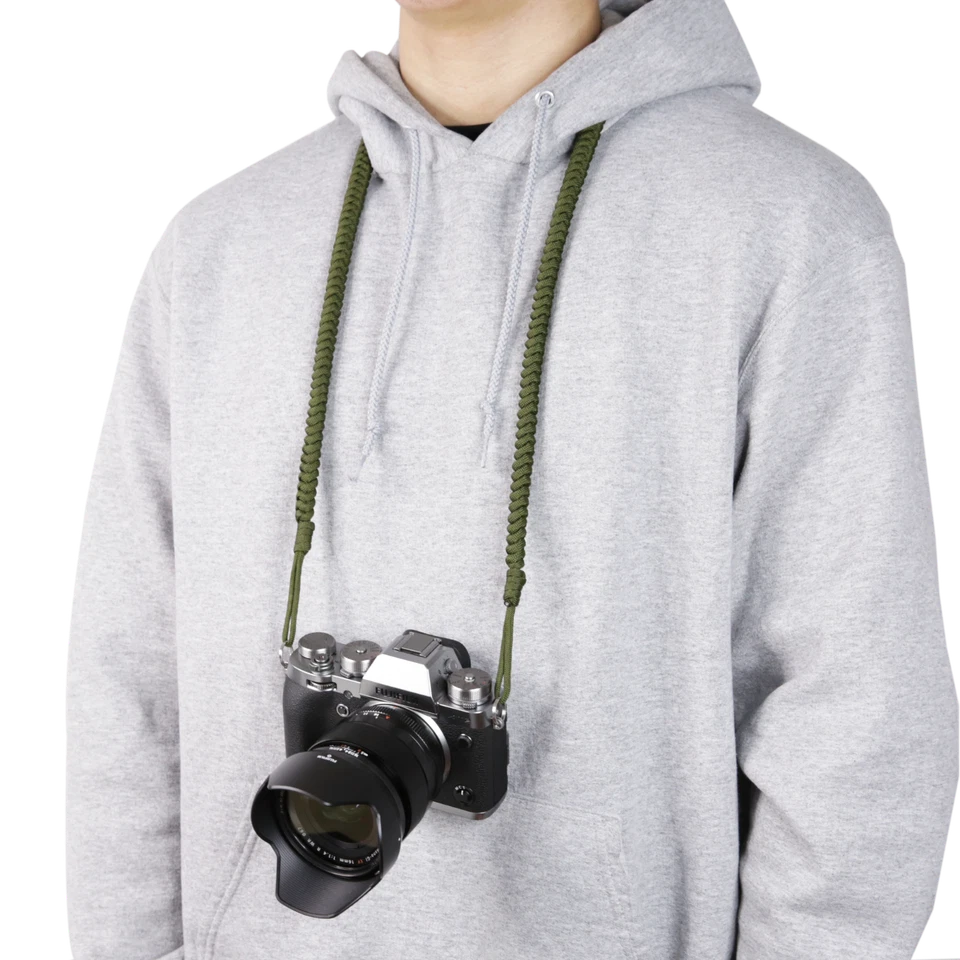 Foto&Tech Adjustable Braided Camera Neck Strap Quick Release with Lug Rings - Image 2 of 4