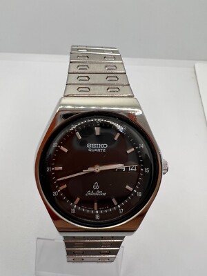 時計 SEIKO SILVER WAVE 8229-6030 VINTAGE SEIKO SILVER WAVE 8229-6030 QUARTZ MEN'S QUARTZ WATCH BLACK