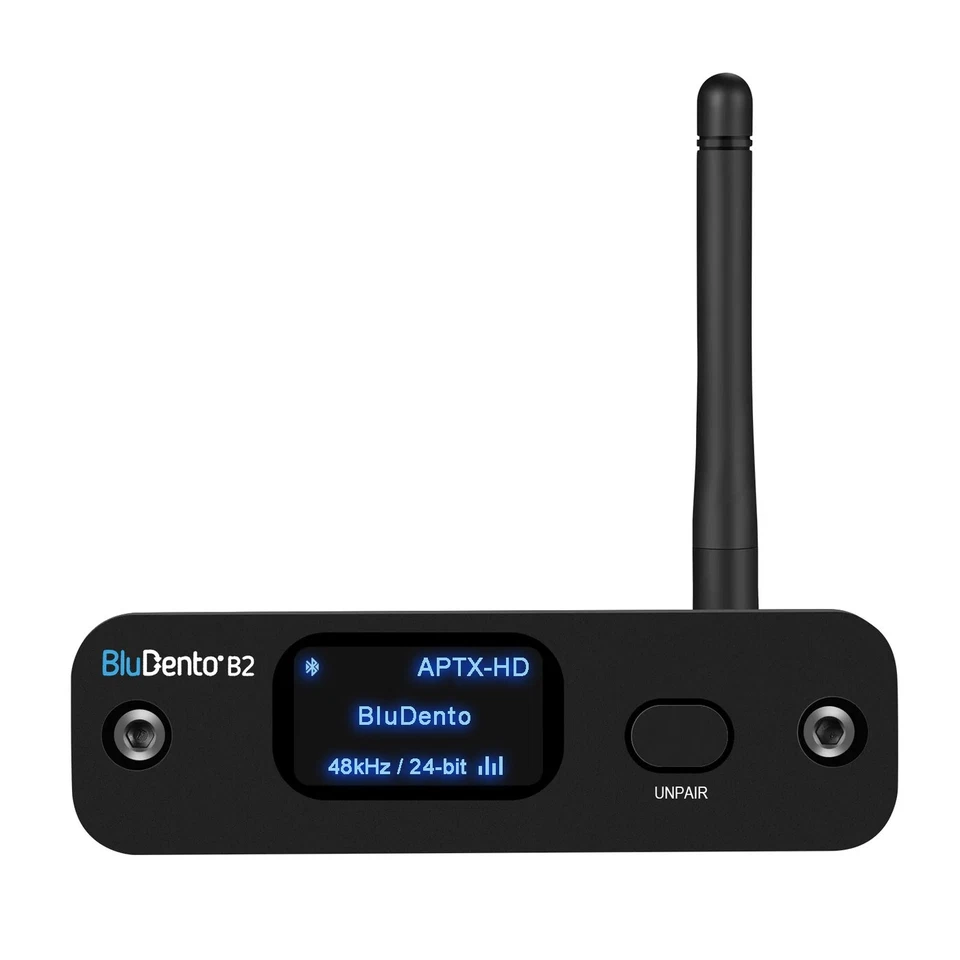 BluDento B2 True Hi-Fi aptX HD LDAC Bluetooth Audio Receiver Toslink Coaxial - Image 2 of 4