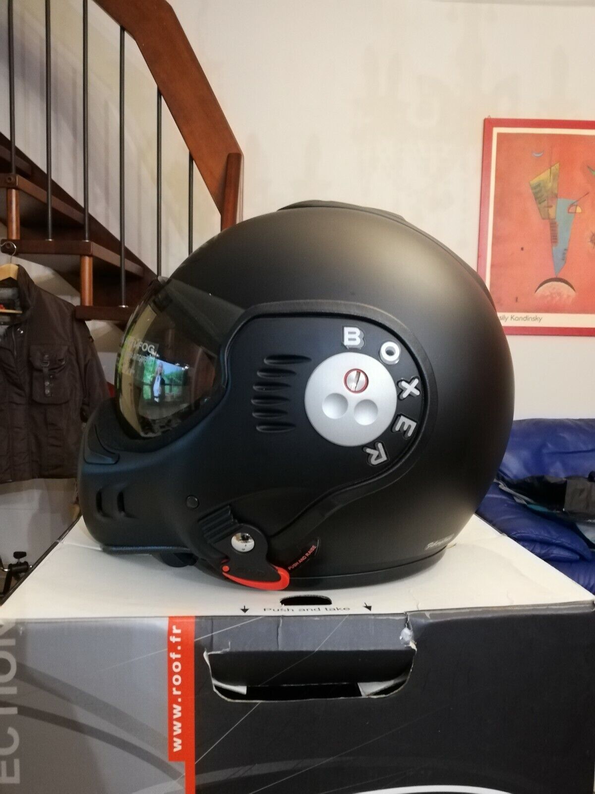 CASCO ROOF RO5 BOXER V8 NERO OPACO NUOVO CON  QUALCHE DIFETTO VERO AFFARE!!!!!!!