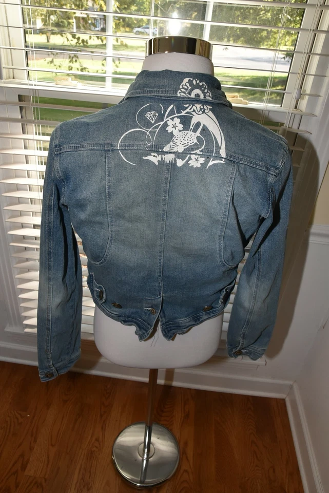 AKDMKS YOUTH GIRLS LARGE JEAN DENIM JACKET - Image 2 of 4