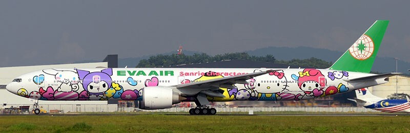 B777-35EER EVA AIR HELLO KITTY LOLLY JET- AVIATION 400