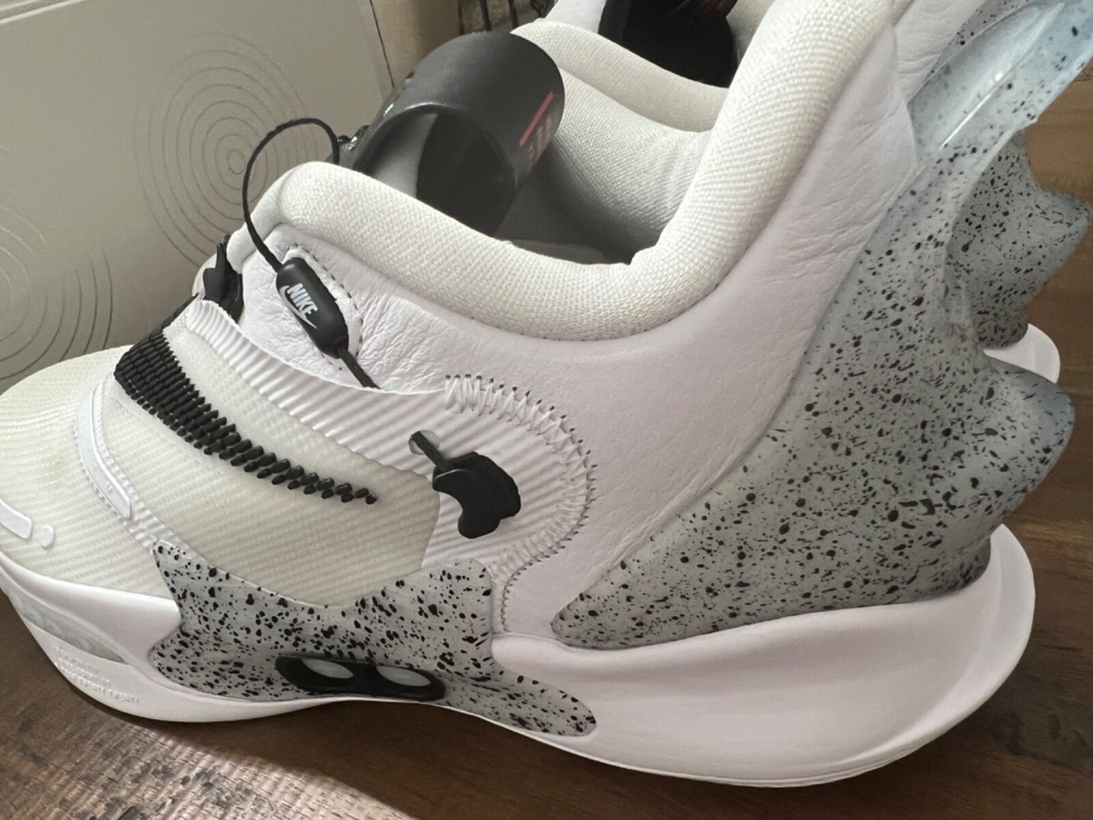 Nike Adapt BB 2.0 ‘White Cement’ Oreo White Black BQ5397-101 Auto Lacing Sz 10.5 Amazon.com | Nike Adapt Bb 2.0 Mens Basketball Shoe Bq5397  main image 4