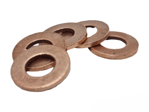 Copper Sealing Washers Metric - M4 M6 M8 M10 M12 M14 M16 M20 Flat Seal Washer - Picture 3 of 6