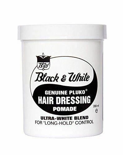 Black and White Pomade Pluko Hair Dressing Pomade 200ml free 48hr tracked