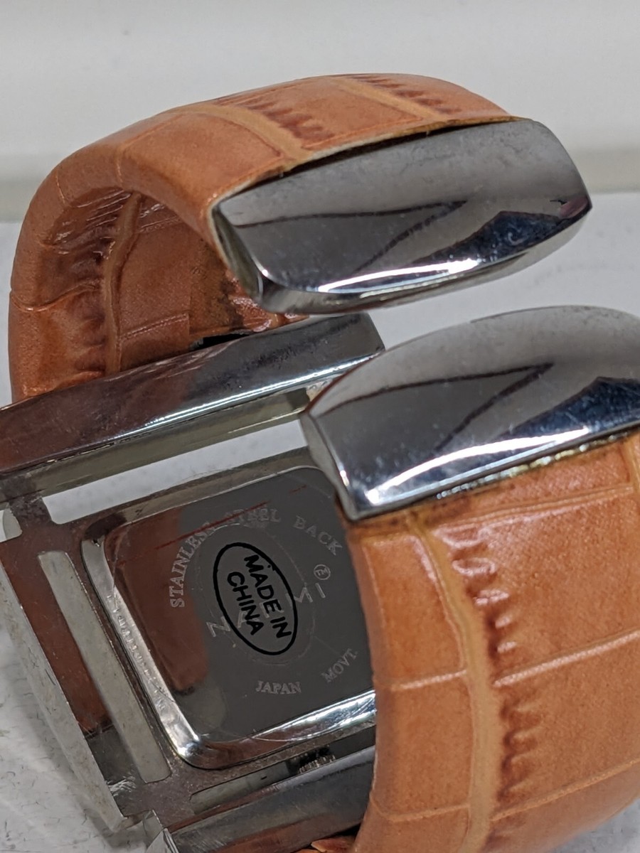 Narmi Silver & Peach cuff Wrist Watch, Pearl Face (New  display picture 3