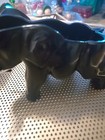 1920's Co-Operative Flint Black Glass Elephant Container Box As Is Estate #JJ16 — photo 4