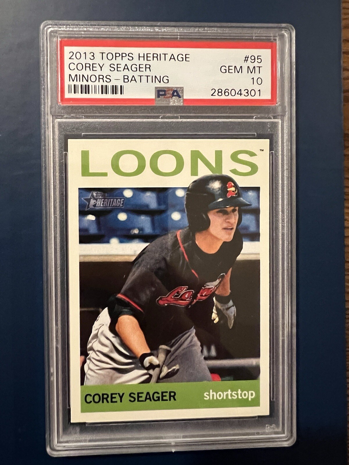 2013 Topps Heritage #95 Corey Seager Minors - Batting PSA 10 GEM MINT SP